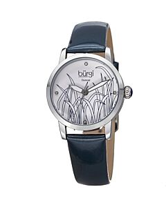 Women's Pattern Leather White (Reed Design) Dial Watch