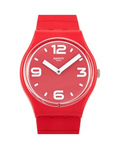 Women's Pepeblu Stainless Steel Expansion Red Dial Watch