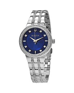 Womens-Phantom-Stainless-Steel-set-with-Swarovski-Crystals-Blue-3D-Dial