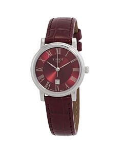 Women's Premium Lady Leather Red Dial Watch