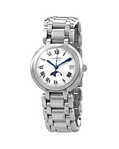 Women's Prima Luna Stainless Steel White Dial Watch