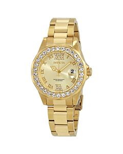 Women's Pro Diver 18K Gold Plated SS Gold-Tone Dial