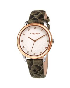 Women's (Python Embossed) Leather Grey Dial Watch