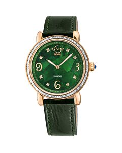 Women's Ravenna Leather Mother of Pearl Dial Watch