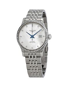 Women's Record Stainless Steel Mother of Pearl Dial
