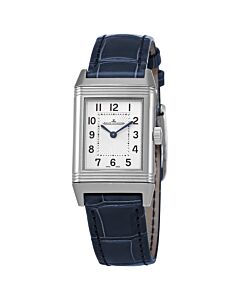 Women's Reverso Classic Leather Silvered Grey Dial Watch