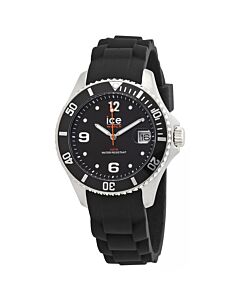Unisex Rubber Black Dial Watch
