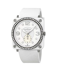 Women's Rubber White Dial Watch