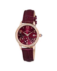 Women's Ruby Leather Purple (Crystal-set) Dial Watch