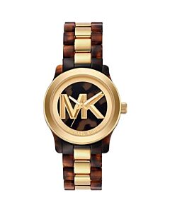Women's Runway Acetate and Stainless Steel Brown Dial Watch