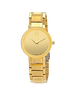 Women's Sapphire Stainless Steel Yellow Mirror Dial Watch