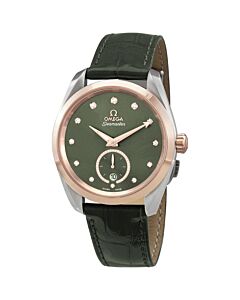Women's Seamaster (Alligator) Leather Green Dial Watch