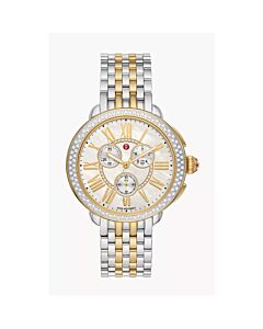 Women's Serein Chronograph Stainless Steel Mother of Pearl Dial Watch