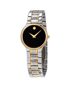 Women's Serio Stainless Steel Black Dial Watch