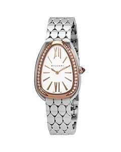 Women's Serpenti Seduttori Stainless Steel White Dial Watch