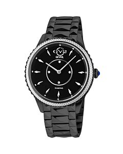 Women's Siena Stainless Steel Black Dial Watch
