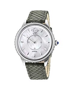 Women's Siena Suede Mother of Pearl Dial Watch