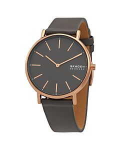 Women's Signatur (Eco) Leather Charcoal Dial Watch