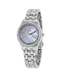 Women's Silhouette Stainless Steel Mother of Pearl Dial Watch