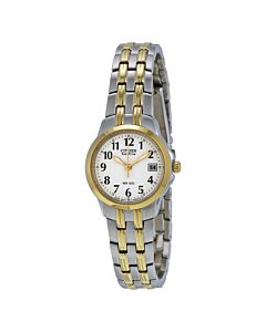 Women's Silhouette Two-tone (Silver and Gold-tone) Stainless Steel White Dial