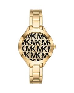 Women's Slim Runaway Stainless Steel Gold-tone Dial Watch