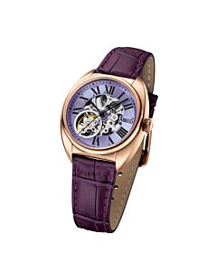 Women's SOHO Genuine Leather Purple Dial Watch