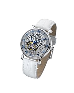 Women's SoHo Genuine Leather White Dial Watch