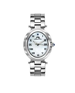 Women's South Sea Oval Stainless Steel Mother of Pearl Dial Watch