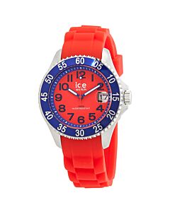 Unisex Spider Rubber Red and Blue Dial Watch