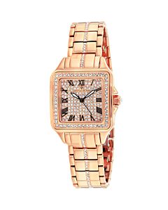 Women's Splendeur Stainless Steel set with Crystals Rose (Crystal Pave) Dial Watch