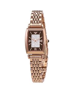 Women's Stainless Steel Brown Dial Watch