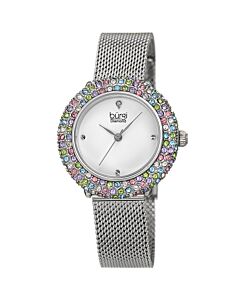 Women's Stainless Steel Mesh Silver Dial Watch