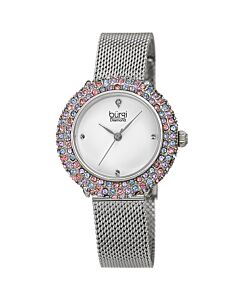 Women's Stainless Steel Mesh Silver Dial Watch