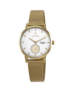 Women's Stainless Steel Mesh White Dial Watch