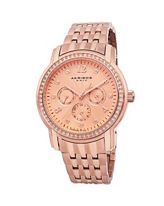 Women's Rose Gold-tone Stainless Steel Rose Dial