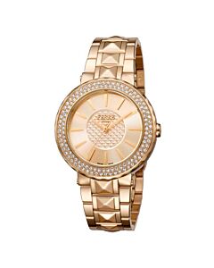 Women's Stainless Steel Rose Gold Dial