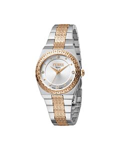 Women's Stainless Steel Silver-tone Dial Watch