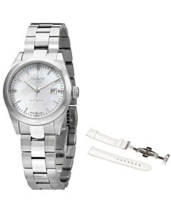 Womens-Stainless-Steel-White-Mother-of-Pearl-Dial-Watch