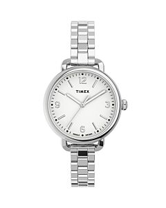 Women's Standard Demi Stainless Steel White Dial Watch