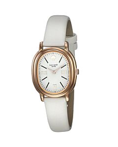 Women's Staten Leather White Dial Watch