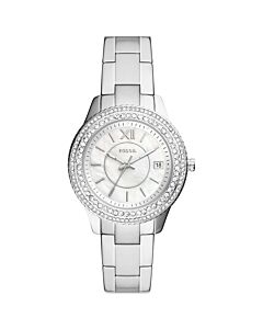 Women's Stella Stainless Steel White Mother of Pearl Dial Watch