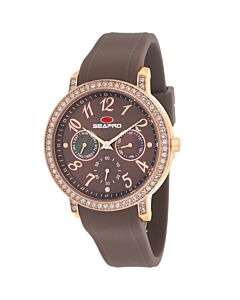 Women's Swell Silicone Brown Dial Watch