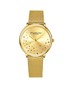 Women's Symphony Stainless Steel Gold-tone Dial Watch
