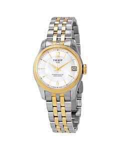 Women's T-Classic Ballade Two-tone (Silver and Gold PVD) Stainless Steel Mother of Pearl Dial