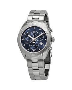 Women's T-Classic Chronograph Stainless Steel Blue Dial