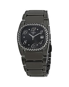 Women's T-Moments Stainless Steel Black Dial
