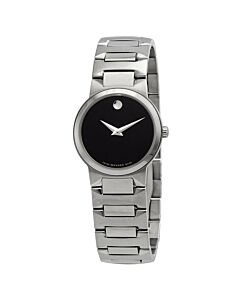 Women's Temo Stainless Steel Black Dial Watch