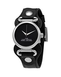Women's The Cuff Leather (Cuff) Black Dial Watch