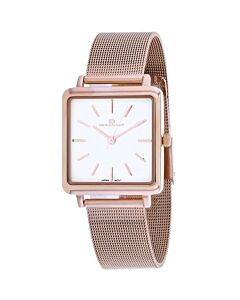 Women's Traditional Stainless Steel White Dial Watch