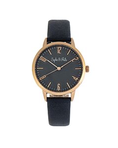 Women's Vancouver Genuine Leather Blue Dial Watch